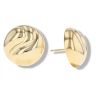 9ct Yellow Gold Swirl Stud Earrings