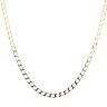 9ct Yellow Gold Square Curb Chain 20"