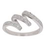 18ct White Gold 0.15ct Diamond Spiral Ring