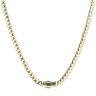14ct Yellow Gold Monaco Curb Classic Plain Lock Chain 20"