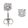 Platinum 1.00ct Brilliant Cut Lab Grown Diamond Solitaire Studs