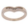 9ct Yellow Gold 0.15ct Brilliant Cut Diamond Wishbone Ring