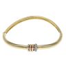 18ct Yellow, White And Rose Gold 0.15ct Diamond Bangle