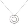 9ct White Gold 0.19ct Brilliant Cut Diamond Pendant and Chain 18"