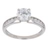 9ct White Gold Cubic Zirconia Single Stone Ring