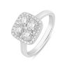 9ct White Gold 1.00ct Cushion Lab Grown Diamond Ring