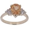 9ct Yellow Gold Cubic Zirconia and Citrine Ring
