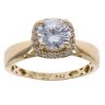 18ct Yellow Gold Cubic Zirconia Cluster Ring