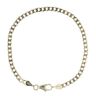 14ct Yellow Gold Curb Bracelet 7"