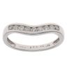 18ct White Gold 0.25ct Brilliant Cut Diamond Wishbone Ring