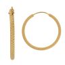 22ct Yellow Gold Dot Grain Hoop Earrings