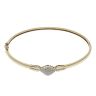 9ct Yellow Gold 0.30ct Brilliant Cut Diamond Bangle
