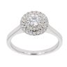9ct White Gold 0.50ct Diamond Cluster Ring