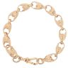 9ct Yellow Gold Patterned Tulip Bracelet 8.5"
