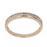 9ct Yellow Gold 0.25ct Single Cut Diamond Half Eternity Ring