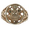 9ct Yellow Gold Welsh Feathers Signet Ring