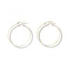 9ct Yellow Gold Diamond Cut Hoop Earrings