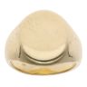 18ct Yellow Gold Plain Oval Signet Ring