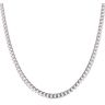 9ct White Gold Curb Chain 20"