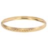 9ct Yellow Gold Patterned Bangle