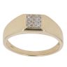 9ct Yellow Gold 0.05ct Diamond Signet Ring