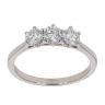 18ct White Gold Trilogy Diamond Ring