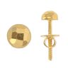 22ct Yellow Gold Textured Ball Stud Earrings