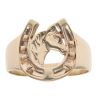 9ct Yellow Gold Horseshoe Ring