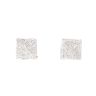 18ct White Gold 0.30ct Diamond Square Stud Earrings