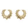 9ct Yellow Gold Gypsy Creole Earrings