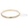 9ct Yellow Gold Diamond Cut Hinged Bangle