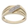 9ct Yellow Gold 0.10ct Diamond Signet Ring