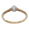 18ct Yellow Gold 0.15ct Brilliant Cut Diamond Solitaire Ring
