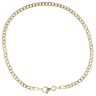 14ct Yellow Gold Curb Bracelet 9"