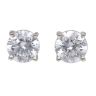 9ct White Gold 1.70ct Lab Grown Diamond Solitaire Stud Earrings