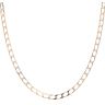 9ct Yellow Gold Square Curb Chain 22"