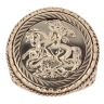 9ct Yellow Gold Patterned St George Ring