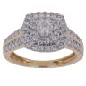 18ct Yellow Gold 0.75ct Brilliant Cut Diamond Cluster Ring