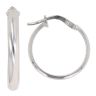 Silver Plain Hoop Earrings