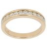 18ct Yellow Gold 0.50ct Brilliant Cut Diamond Half Eternity Ring
