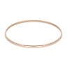 18ct Rose Gold And Platinum Plain Bangle