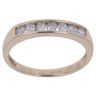 9ct Yellow Gold 0.33ct Brilliant Cut Diamond Half Eternity Ring