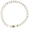9ct Yellow Gold Square Curb Bracelet 9"