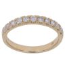 18ct Yellow Gold 0.50ct Brilliant Cut Diamond Half Eternity Ring