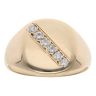 9ct Yellow Gold 0.30ct Diamond Signet Ring