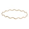9ct Yellow Gold Plain Wave Bangle