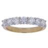 18ct Yellow and White Gold 0.90ct Brilliant Cut Diamond Half Eternity Ring