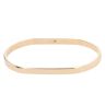9ct Yellow Gold Oblong Plain Bangle