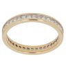 18ct Yellow Gold 1.10ct Princess Cut Diamond Full Eternity Ring
