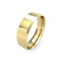 9ct Yellow Gold Soft Chamfered Edge Wedding Band 6mm